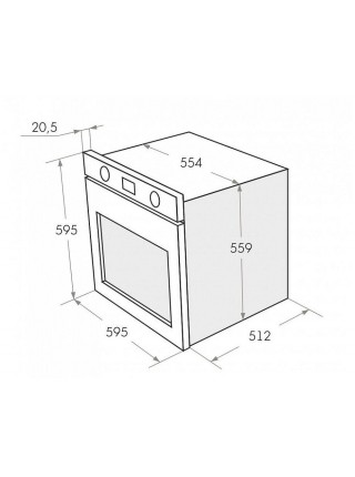 Электрический духовой шкаф MAUNFELD EOEH.5811B RU