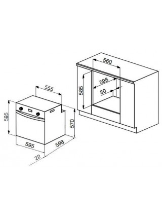 Газовый духовой шкаф Korting OGG 741 CRB RU