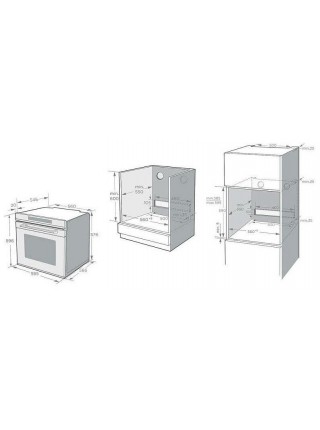 Электрический духовой шкаф Korting OKB 1360 CSGW MW RU, белый