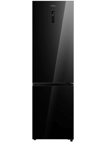 Холодильник Korting KNFC 62029 GN, черный