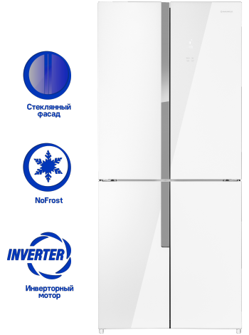 Холодильник MAUNFELD MFF182NFWE, белый