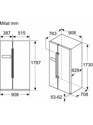 Холодильник Bosch KAN93VIFP Serie 4 -Side By Side EU