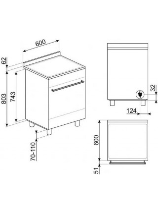 Индукционная плита Smeg C6IPX9-1 EU