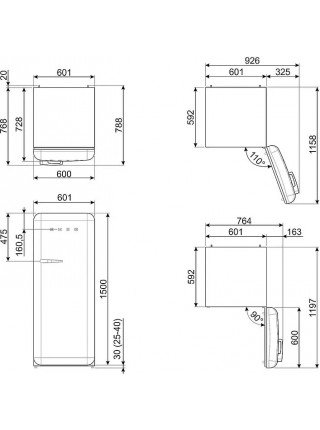 Холодильник Smeg FAB28RDIT5 EU