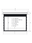 Экран для проектора Kauber InCeiling Tensioned BT Cinema 122" 16:9 Clear Vision