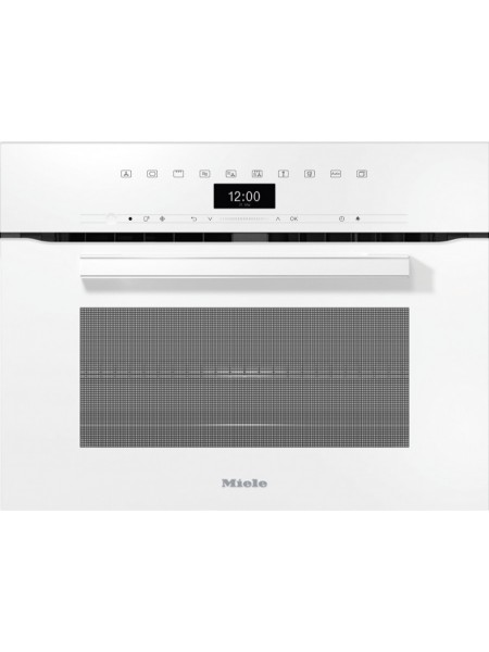 Встраиваемый духовой шкаф с СВЧ Miele H7440BM, белый EU