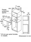 Микроволновая встраиваемая печь Bosch BFL523MS0 нержавеющая сталь/черный