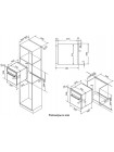 Встраиваемый газовый духовой шкаф Korting OGG 541 CFX