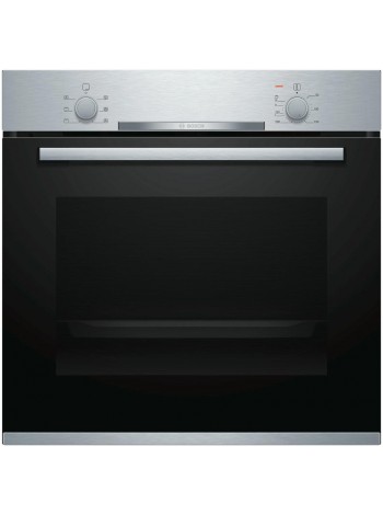 Духовой шкаф Электрический Bosch HBA530BS0S серебристый/черный