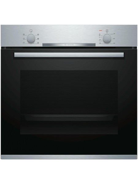 Духовой шкаф Электрический Bosch HBA530BS0S серебристый/черный