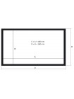 Экран на раме для проектора Kauber Frame Velvet Cinema 172" 16:9 Microperf MW