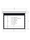 Экран для проектора Kauber InCeiling Tensioned BT Cinema 113" 16:9 Clear Vision