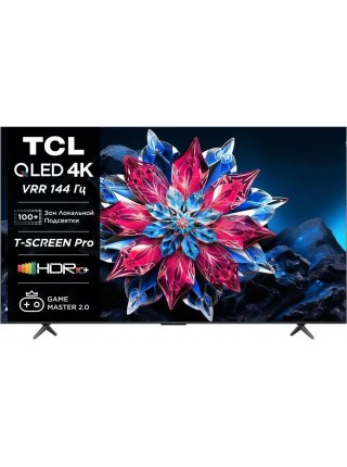 Телевизор TCL 85C655PRO RU, черный 