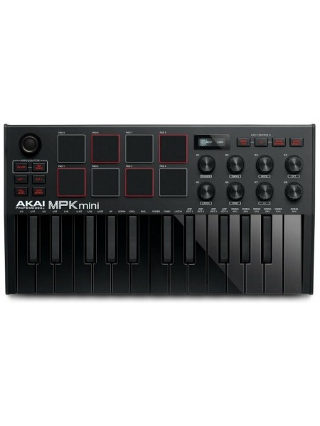 MIDI-клавиатура Akai MPK Mini 3, черная