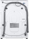 Встраиваемая стиральная машина с сушкой и инвертором MAUNFELD MBWM1486S, белая